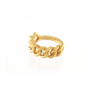 Anel corrente M dourado