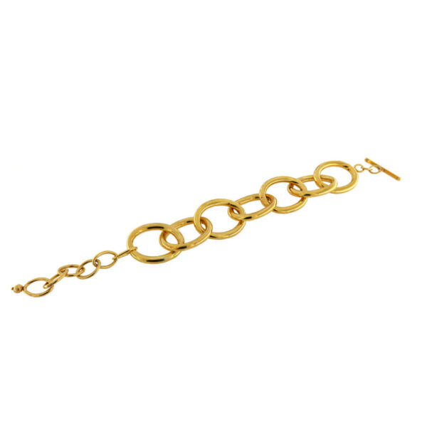 Pulseira elos dourada