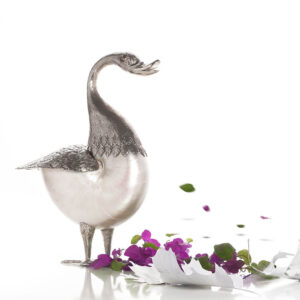 Alternative view of Duck with nautilus shell