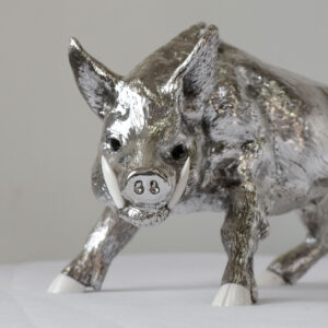 Alternative view of Boar with ivory adornments
