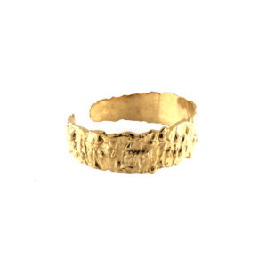 Alternative view of Pulseira lava larga dourada