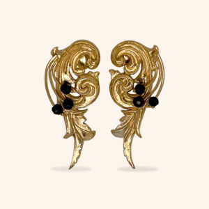 Par de brincos luz dourados