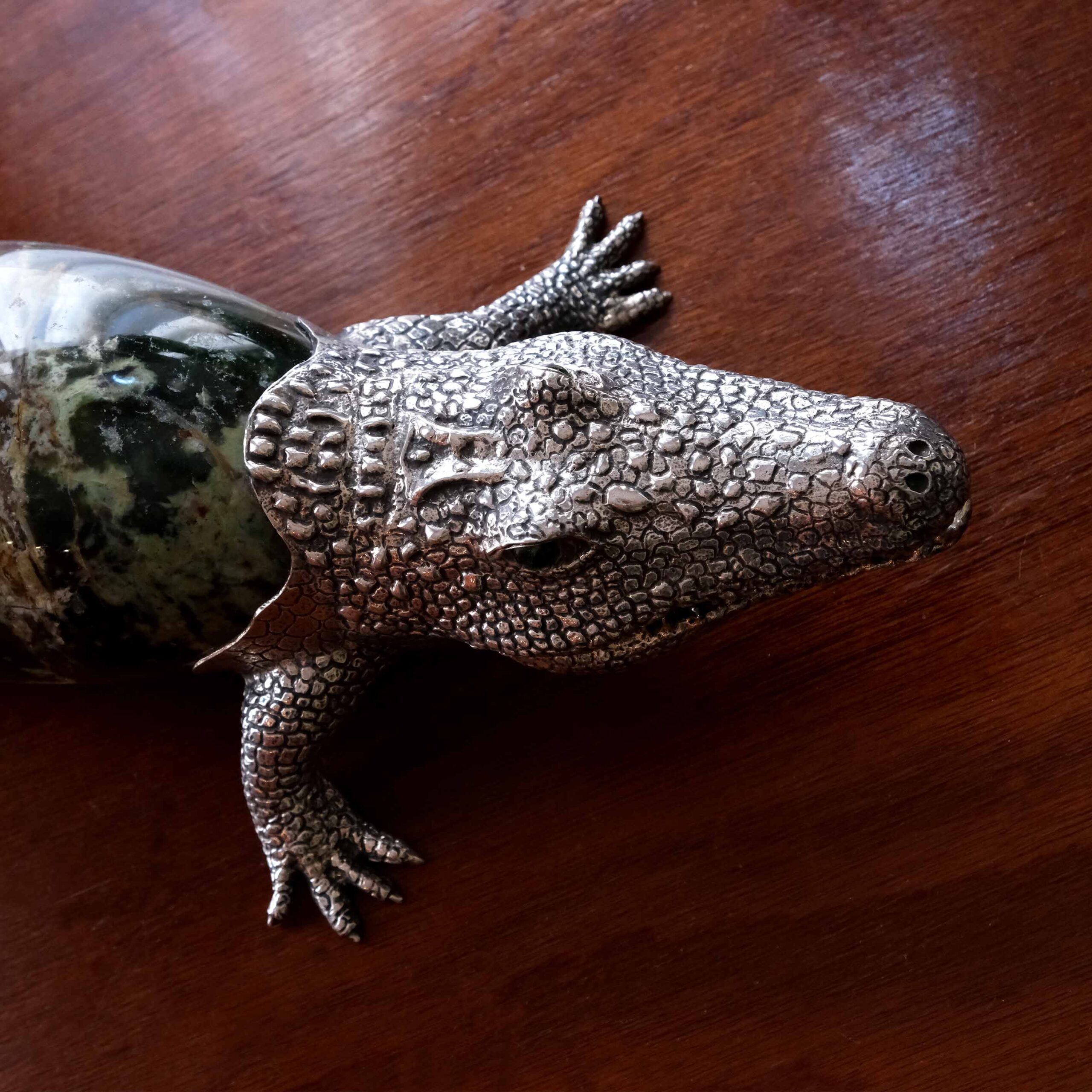 Natural stone crocodile - Image 4