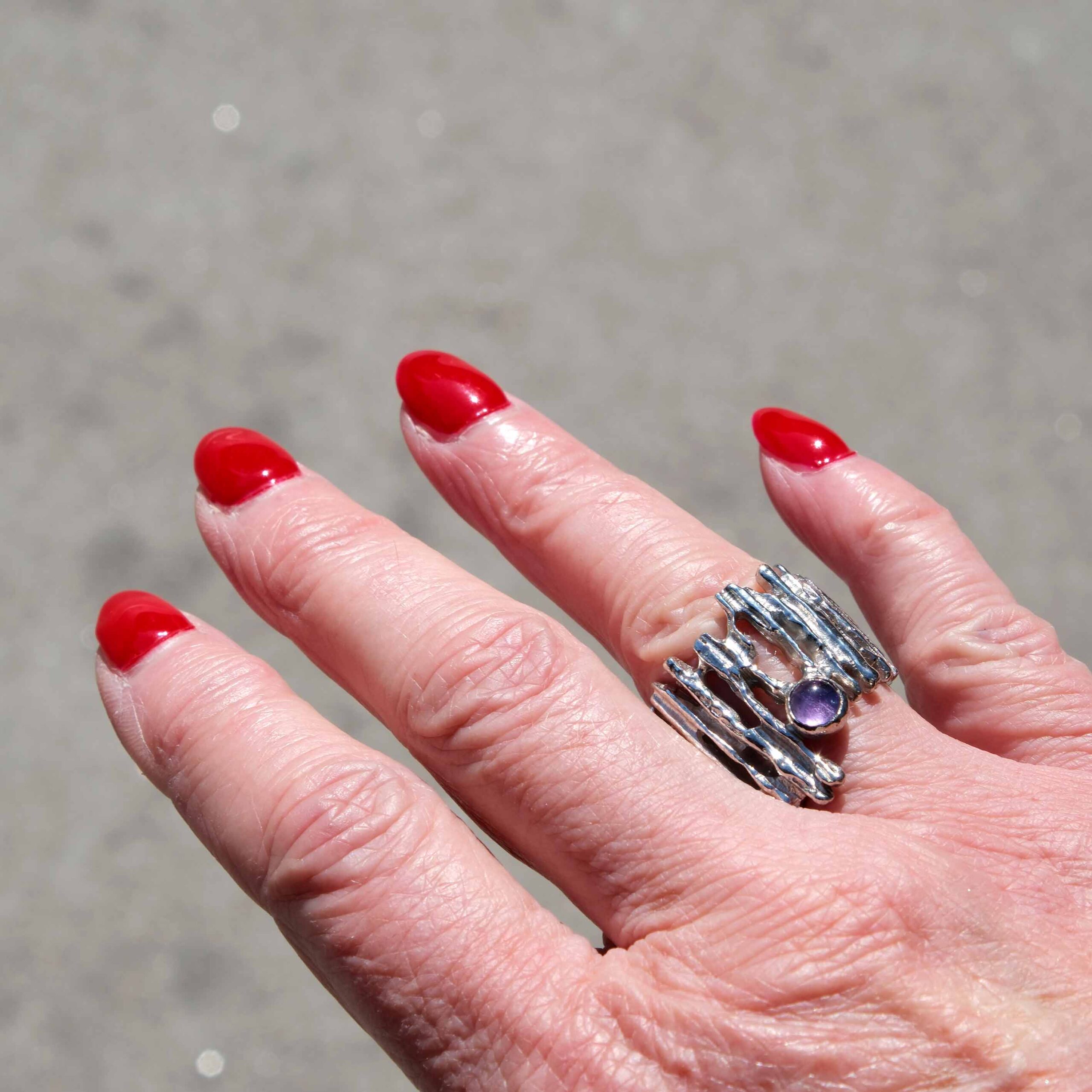 Anel wood ametista - Image 2