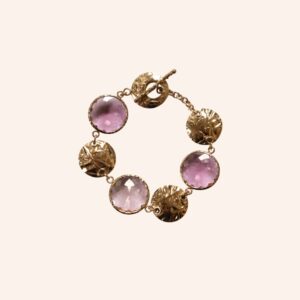 Pulseira discos lilás