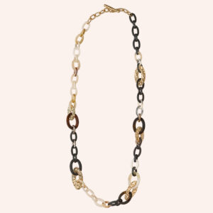 Colar textura girafa dourado
