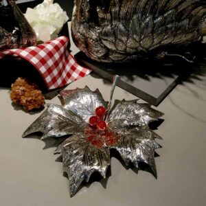 Alternative view of Maple leaf nº5 with agate