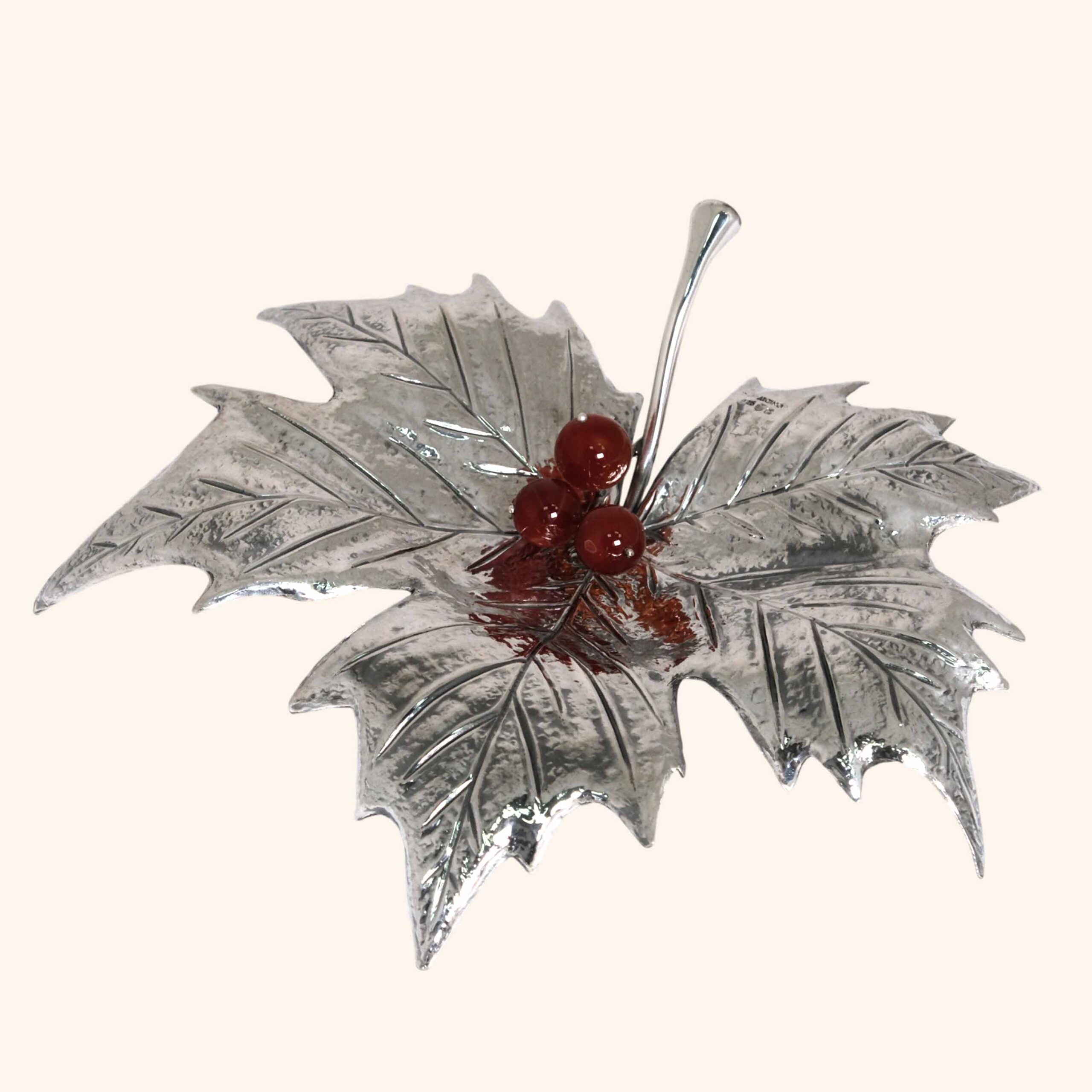 Maple leaf nº5 with agate