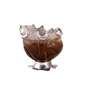 Taça laço ágata castanha