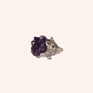 Hedgehog nº 1 with amethyst