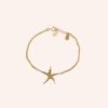 Pulseira estrela do mar dourada