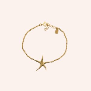 Pulseira estrela do mar dourada