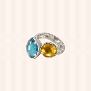 Water ring  topaz and citrine