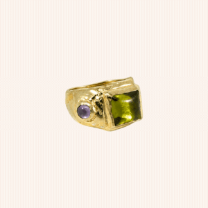 Anel square dourado