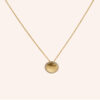 Colar disco dourado