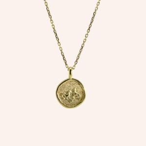 Colar medalha galgos dourado