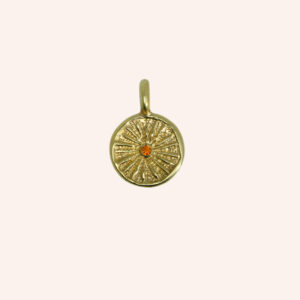 Pendente sol dourado