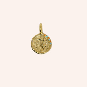 Pendente cavalo marinho dourado